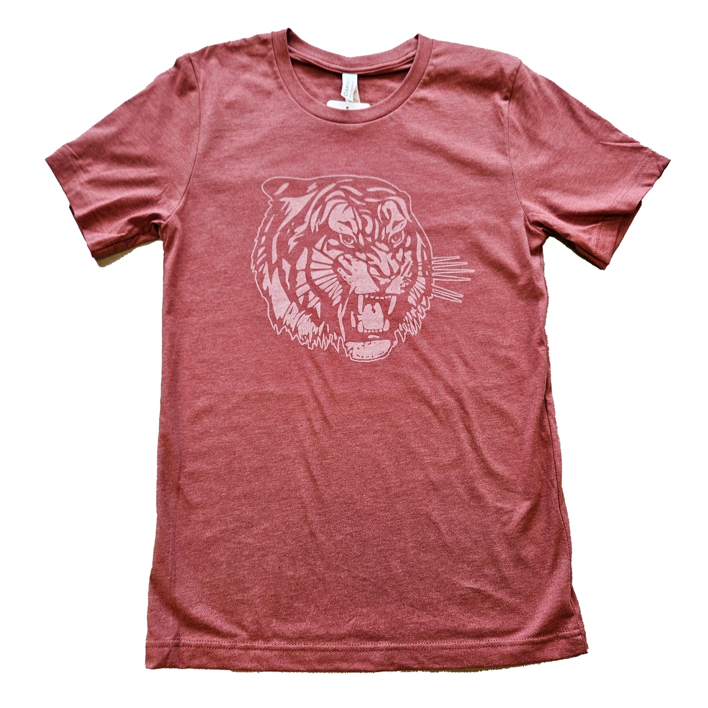 T-shirt with Tiger Head logo in Clay