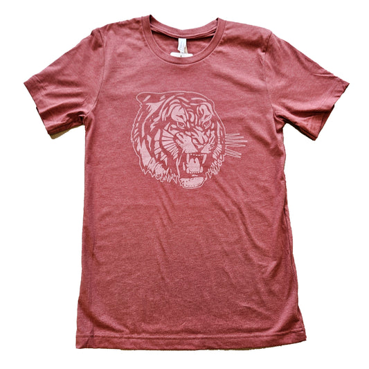 T-shirt with Tiger Head logo in Clay