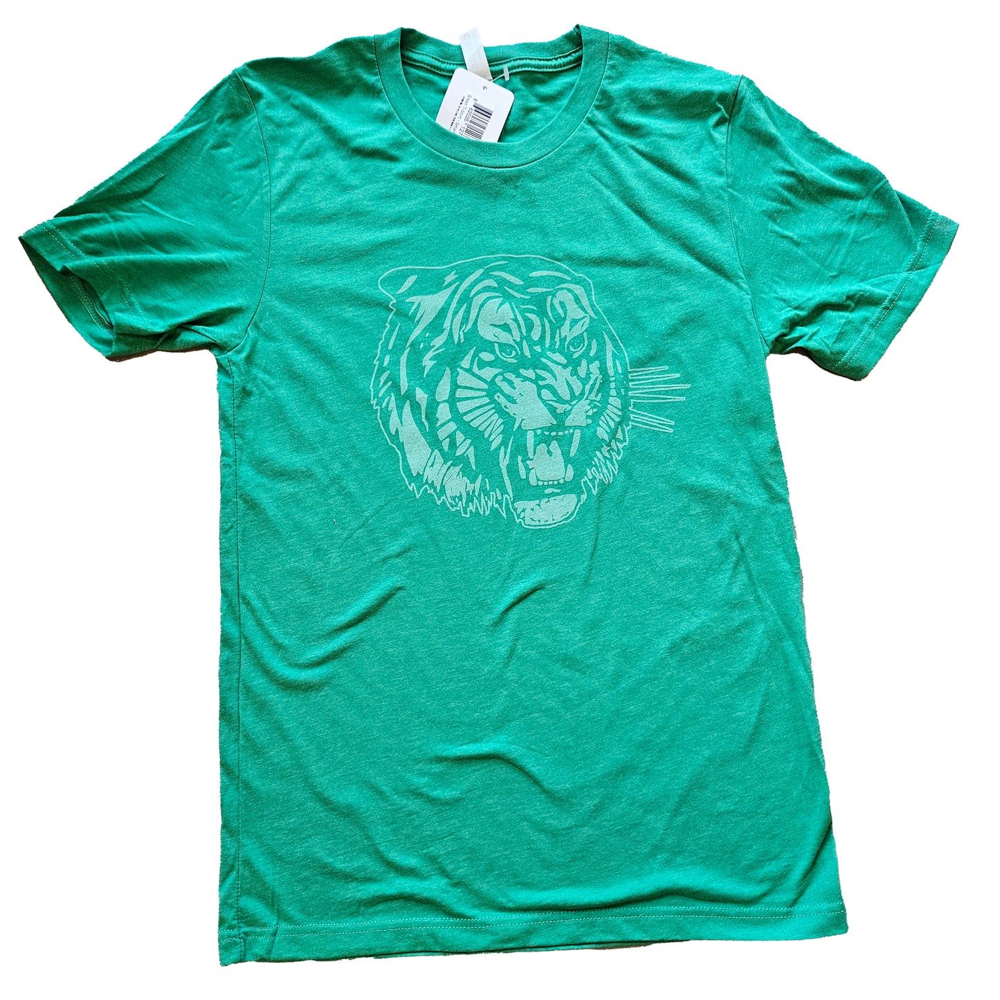 T-shirt with Tiger Head logo in Kelly Green