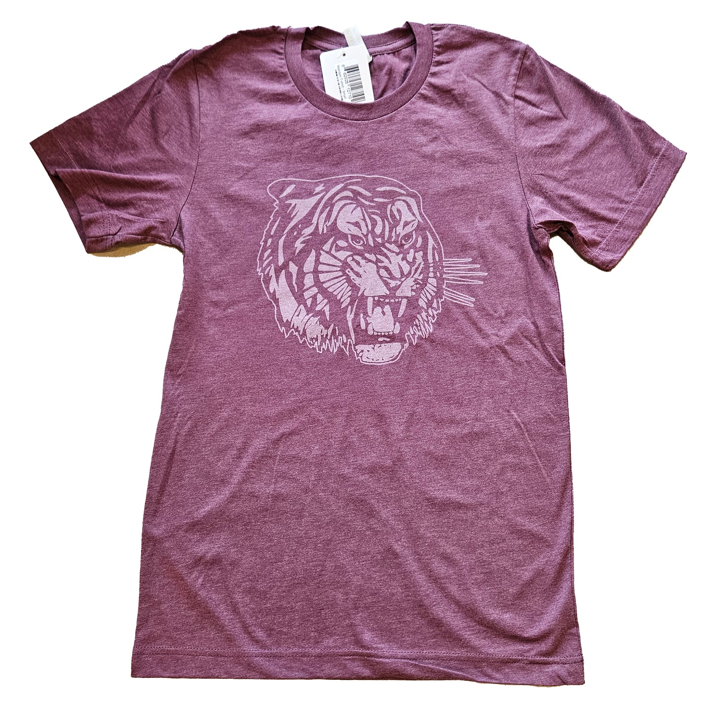 T-shirt with Tiger Head logo in Maroon