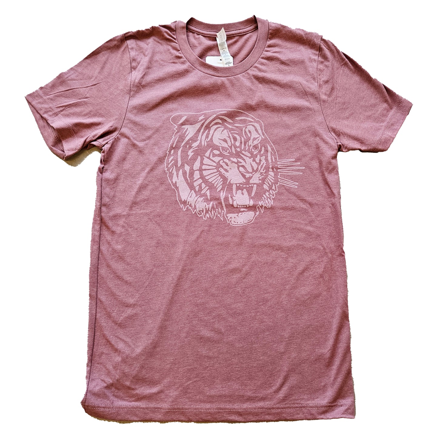 T-shirt with Tiger Head logo in Mauve