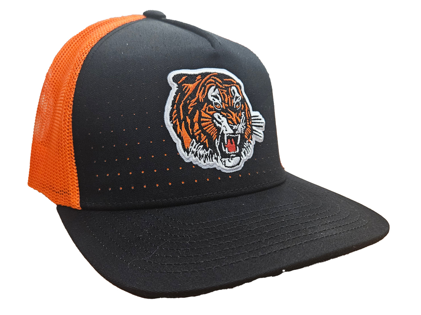 Orange and Black Hat