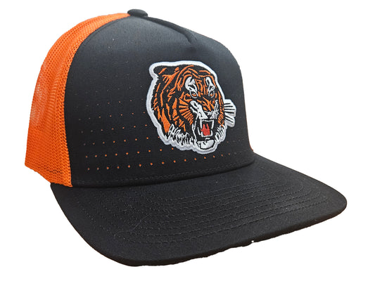 Orange and Black Hat