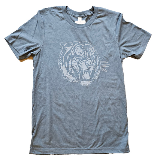 T-shirt with Tiger Head logo in Slate